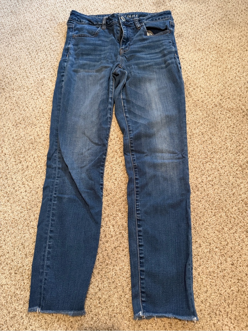 American Eagle  Dark Blue Straight Leg Jeans